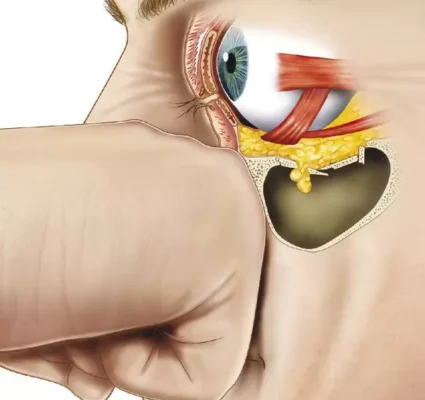 ⁠علاج كسور العين